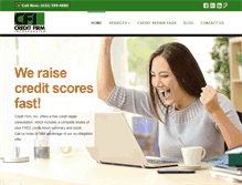 Tablet Screenshot of creditfirminc.com